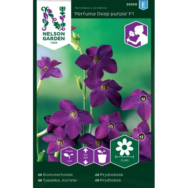 Blomstertobak 'Perfume Deep Purple' F1 3 Blomstertobak 'Perfume Deep Purple' F1