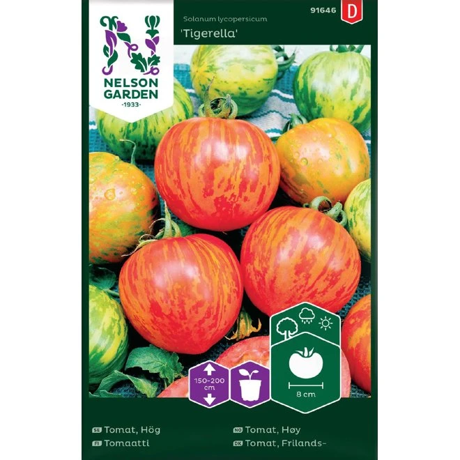 Tomat, Hög 'Tigerella' 3 Tomat, Hög 'Tigerella'